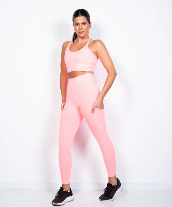 Legging Coral Glitch para Mujer - vista 1